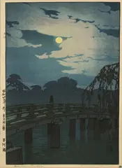 Hirakawa Bridge by Hiroshi Yoshida, circa 1929, Woodblock Print on Paper, sold Jul 2025