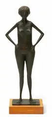 Arthur Schneider, Untitled, Bronze Sculpture, Standing Female Figure