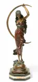 Auguste Moreau, L'Aurore, Patinated Bronze Sculpture