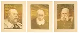 Paul Berthon, President Paul Kruger, King Edward VII, Emperor Franz Joseph I, circa 1900, Lithographs in Color on Paper