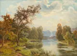 Lucien Simonnet, Paysage, Oil on Canvas