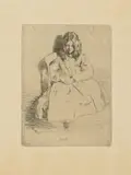 James Abbott McNeill Whistler, Annie, Etching on Laid Paper