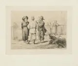 August von Heyden, Juifs Pelonais, 1863, Etching, Black on White