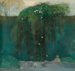Robert Heindel, International Marathon, Oil on Canvas Mural