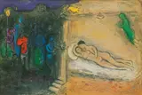 Marc Chagall, Hymènèe (Hymen), from Daphnis Et Chloé (The Wedding Night), 1977, Offset Lithograph on Wove Paper