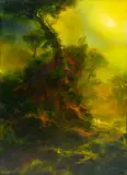 Dale Terbush, What Light Does Shine Within, Acrylic on Canvas