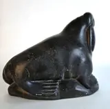 Abraham Pov, Walrus, Carved Stone Sculpture