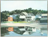 William House, Maine Shore, 1986, Acrylic on Canvas