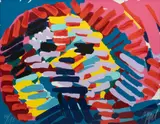 Karel Appel, Once I Was the Sun, Lithograph in Colors on Wove Paper