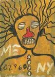 Jean-Michel Basquiat, Untitled, Acrylic, Oil And Organic Pigment on Postcard, 1982, Untitled