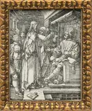 Albrecht Durer, Christ Before Herod, from the Small Passion, 1509, Woodcut on Laid Paper