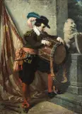 Victor Eeckout, Drummer Boy, circa 1860, Oil on Beveled Mahogany Panel