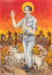Luis Jiménez, El Buen Pastor, 1999, Lithograph on Paper