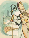 King Richard, from Ivanhoe by Salvador Dalí, Lithograph in Colors on Wove Paper, sold May 2025