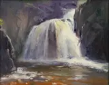 Gary David Hoffmann, Hidden Falls, 1978, Oil on Canvas