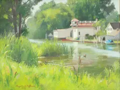 Gary David Hoffmann, Harbor Island, 1978, Oil on Canvas