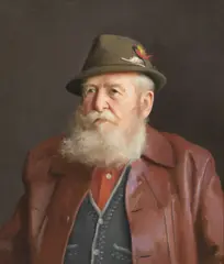 Gary David Hoffmann, Portrait of R. Van Camp, 1980, Oil on Canvas