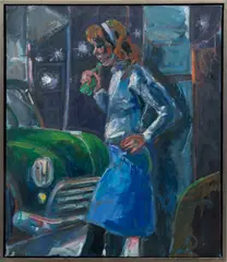 Bradley Jones, Young Woman, Oil on Canvas