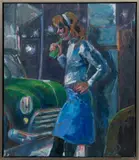 Bradley Jones, Young Woman, Oil on Canvas