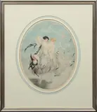 Louis Icart, Les Mouettes (Seagulls), 1926, Aquatint Etching with Color