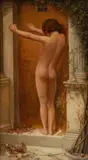 Anna Lea Merritt, Love Locked Out, Oil on Canvas, Ca. Late 19th/