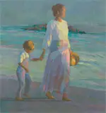 Donald Hatfield, Making Footprints, Lithograph on Paper