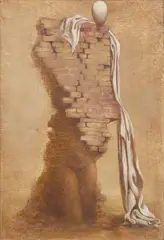 František Muzika, Popelec (Ash Wednesday), 1944, Tempera And Oil on Panel