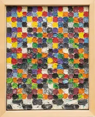Untitled by Alfred Jensen, 1958, Oil on Canvas, sold Apr 2025