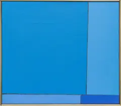 Ludwig Sander, Blue, 1966, Oil on Canvas