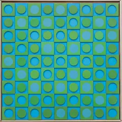 Wallace Mitchell, Stand Pat, 1968, Acrylic, Wood And Plexiglas