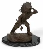 Carl Kauba, Lurking Scout, 1900-1917, Bronze Sculpture