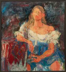 Richard Jerzy, Julie, Oil on Masonite