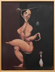 Kip Kowalski, Contemplaylass, Oil on Canvas