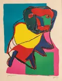 Homme by Karel Appel, 1969, Lithograph in Colors on Arches Wove Paper, sold Apr 2025