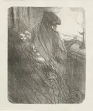 La Priere Des Juifs Polonais by Henri de Toulouse-Lautrec, 1898, Lithograph on Wove Paper, sold Apr 2025