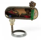 Louis Goodman, The Man in the Pig, 1964-67, Metal Can, Photographs, Mixed Media