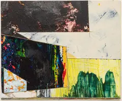 Paul Schwarz, Residua #49, 1996, Alkyd, Paper And Collage