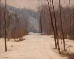 Ernest Harrison Barnes, Winter Landscape, 1914, Oil on Canvas