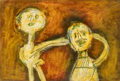 Fernando Ramos Prida, Oh Me, 1968, Watercolor, Gouache, French Ink Mixed Media on Paper