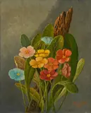 Frederick Papsdorf, Primroses, 1959, Oil on Canvas