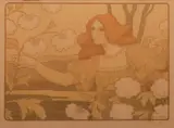 Paul Berthon, Les Boules De Neige, circa 1900, Lithograph in Colors on Cream Wove Paper