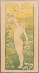 Paul Berthon, Mai, circa 1898, Lithograph in Colors on Wove Paper
