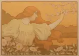 Paul Berthon, Les Eglantines, circa 1900, Lithograph in Colors on Wove Paper