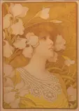 Paul Berthon, Sarah Bernhardt As Melisande in La Princesse Lointaine, circa 1901, Lithograph in Colors on Cream Wove Paper