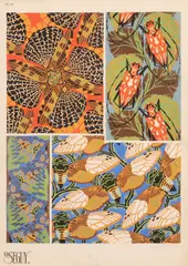Emile Allain Séguy, Insectes, Plate 19, Pochoir Print on Wove Paper, Ca. 1920s