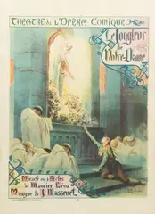 Georges Antione Rochegrosse, Le Jongleur De Notre-Dame, Color Lithograph Poster