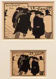 Félix Vallotton, Les Amateurs D'estampes, circa 1892, Woodcut on Cream Paper