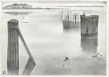 Louis Lozowick, Quiet Harbor (Swimming Hole)