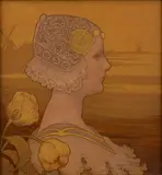 Paul Berthon, Queen Wilhemina, circa 1902, Offset Lithograph