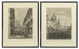 Luigi Rossini, Veduta Della Via Condotti, Engravings on Paper